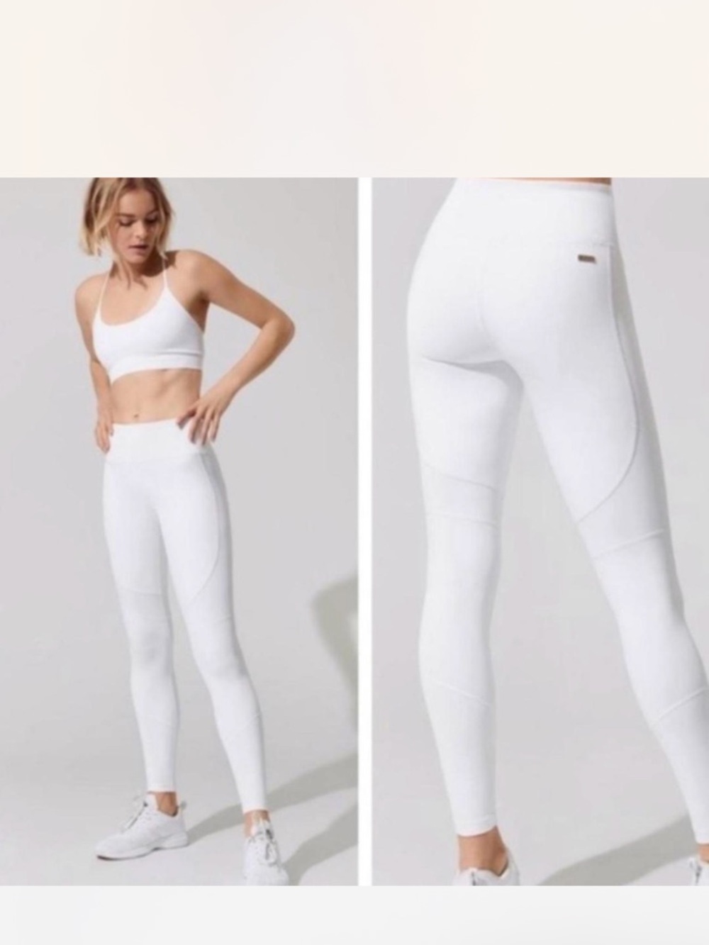 NWOT Alala White High-Waist Vamp Tights